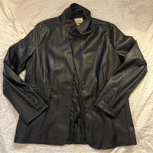 Urban Outfitters Jules Faux Black Leather Jacket